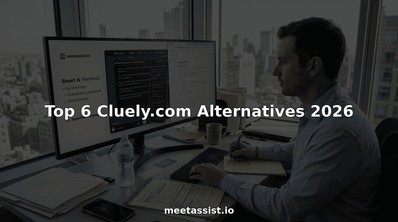Top 6 Cluely.com Alternatives 2026